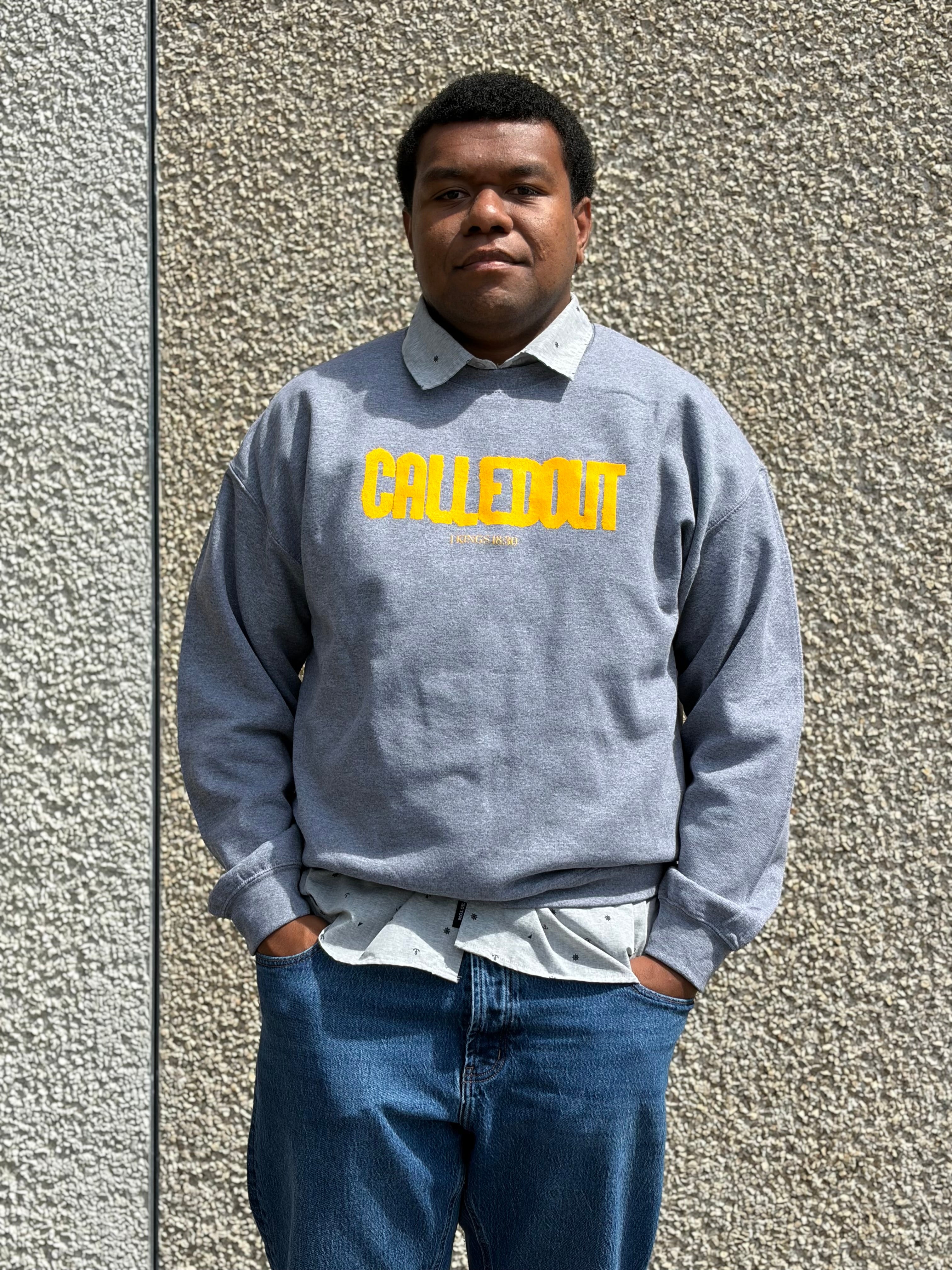 'CALLEDOUT' Gray Crew